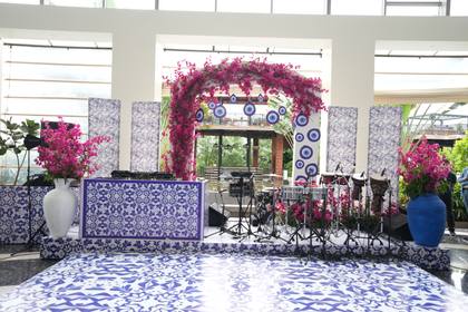 Stage and Backdrop — Sangeet decor — Westin